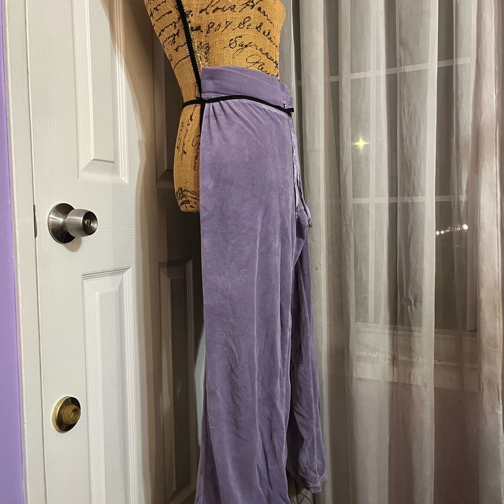 Lavender Velour Pants - Picture 2 of 3